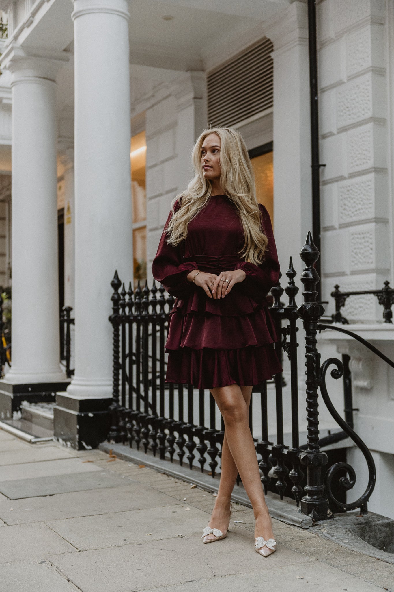 VMEMILY LISE Short Dress - Tawny Port